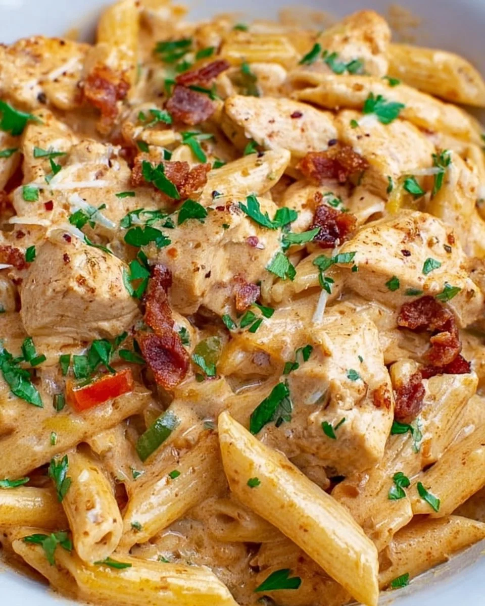 Crock Pot Creamy Cajun Chicken Pasta