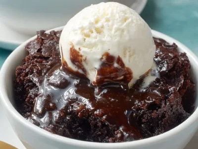 Crockpot Brownies Pudding