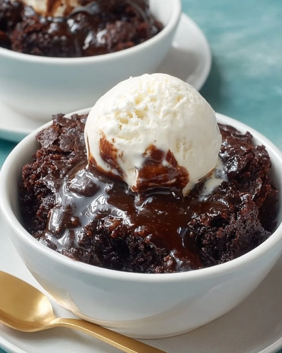 Crockpot Brownies Pudding