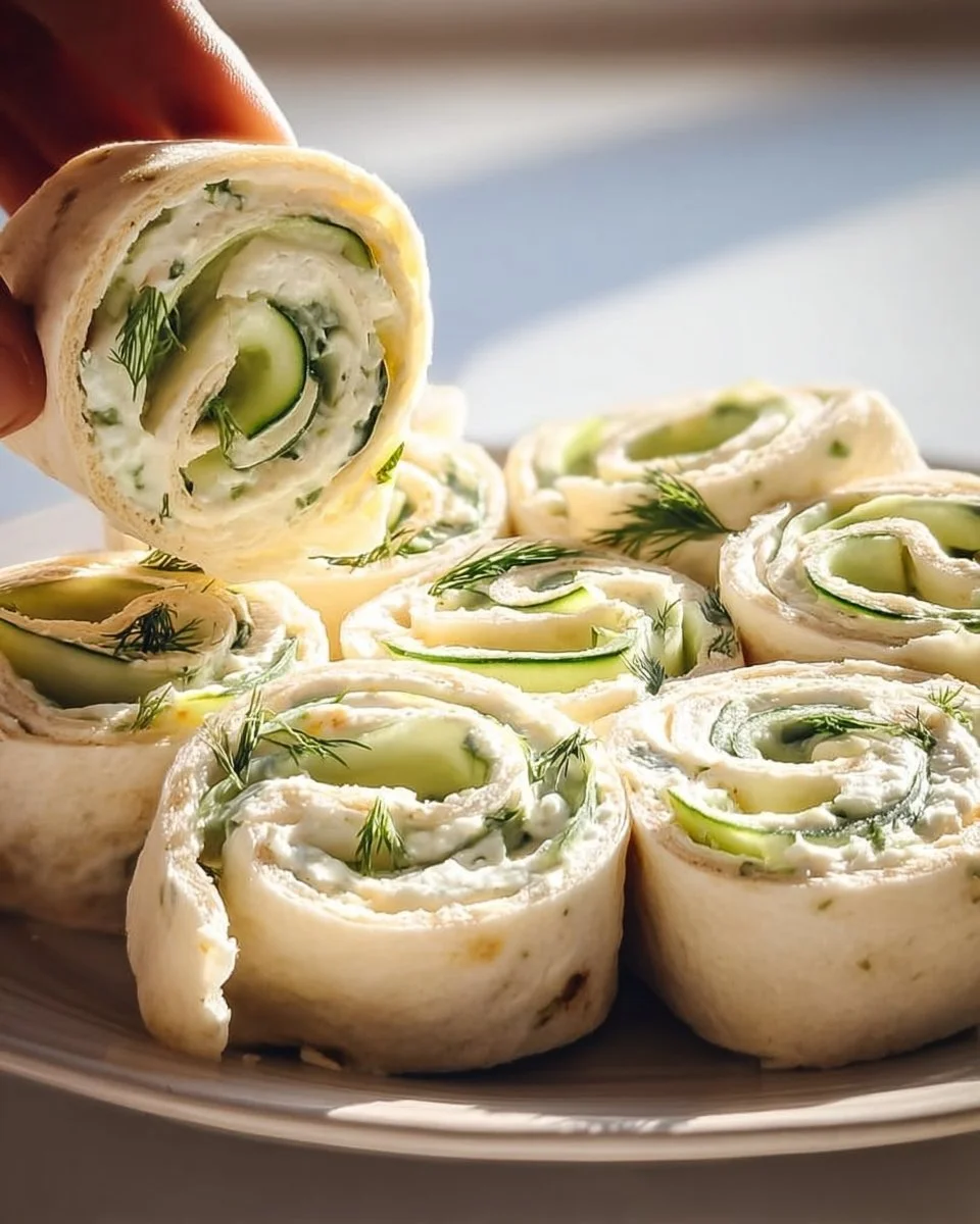 Cucumber and Dill Pinwheels