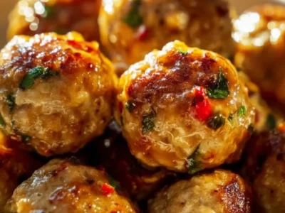 Easy Thai Baked Chicken Meatballs