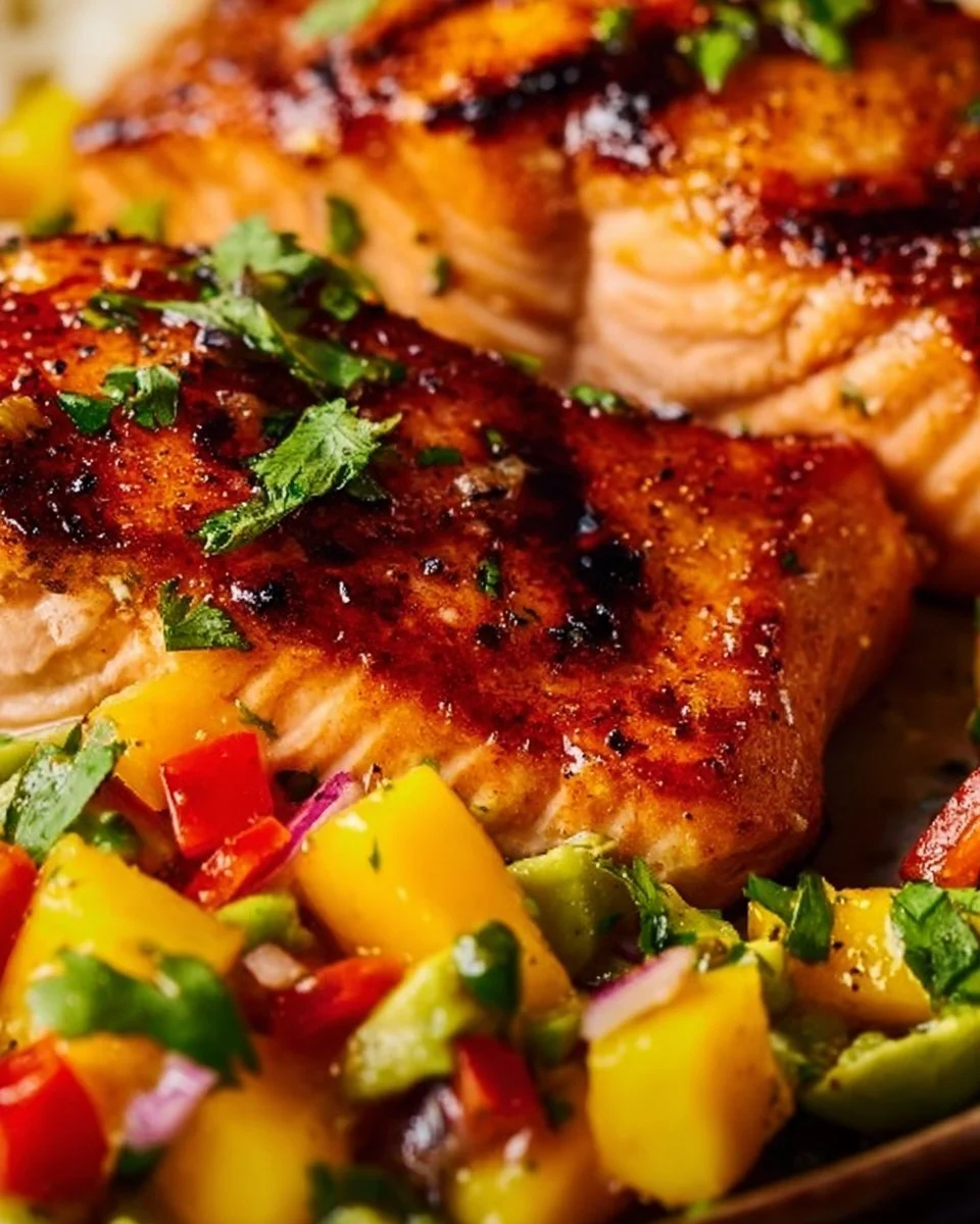 Fresh Salmon with Mango Salsa