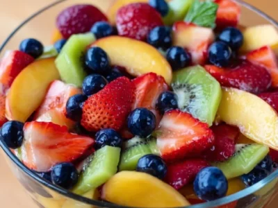 Fruit Salad with Honey Lime Dressing