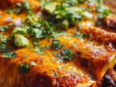 Ground Turkey Black Bean Enchiladas