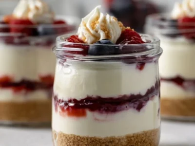 Healthy Protein Cheesecake Jars