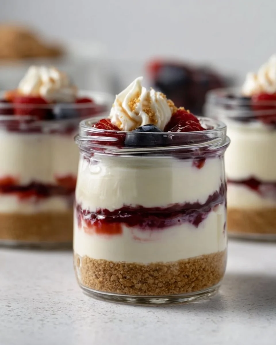 Healthy Protein Cheesecake Jars