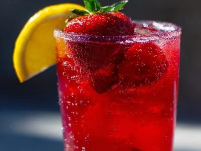 Hibiscus Tea Strawberry-Lemonade Refresher
