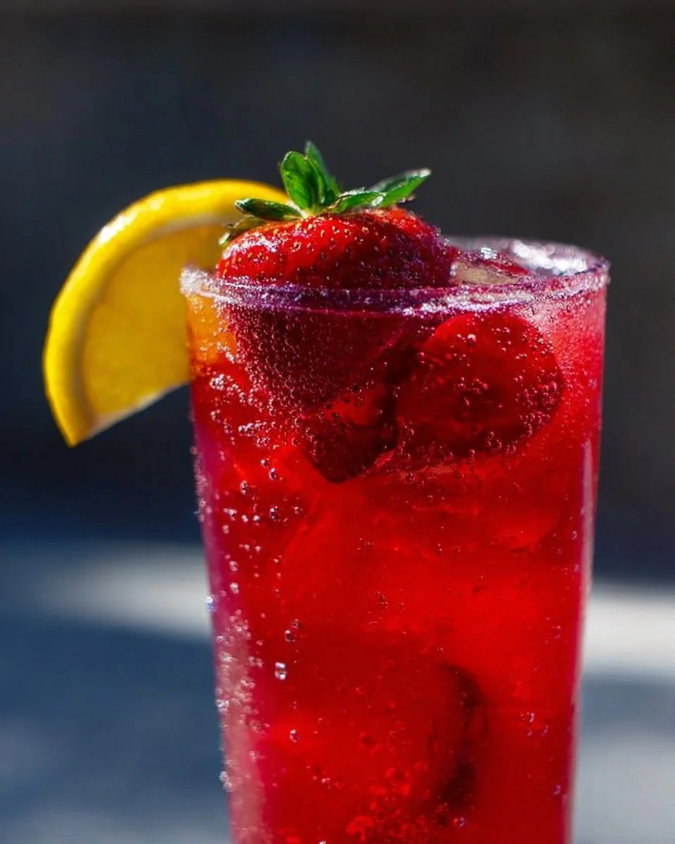 Hibiscus Tea Strawberry-Lemonade Refresher