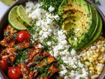 Honey Lime Chicken & Avocado Rice Bowl