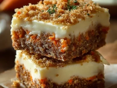 Irresistibly Indulgent Carrot Cake Cream Cheese Bars