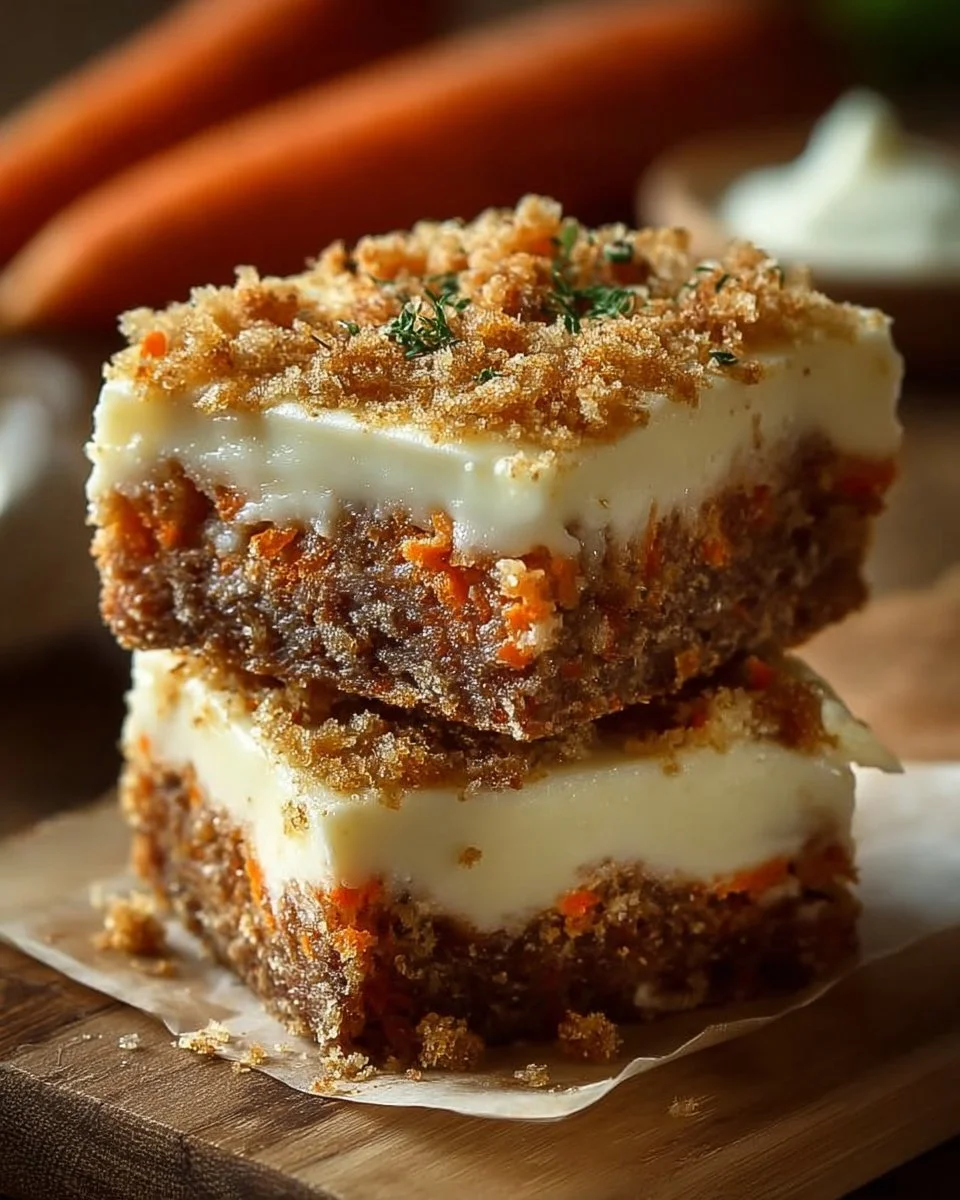 Irresistibly Indulgent Carrot Cake Cream Cheese Bars