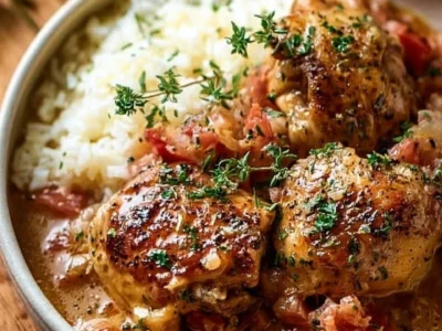 Italian Crockpot Chicken Thighs