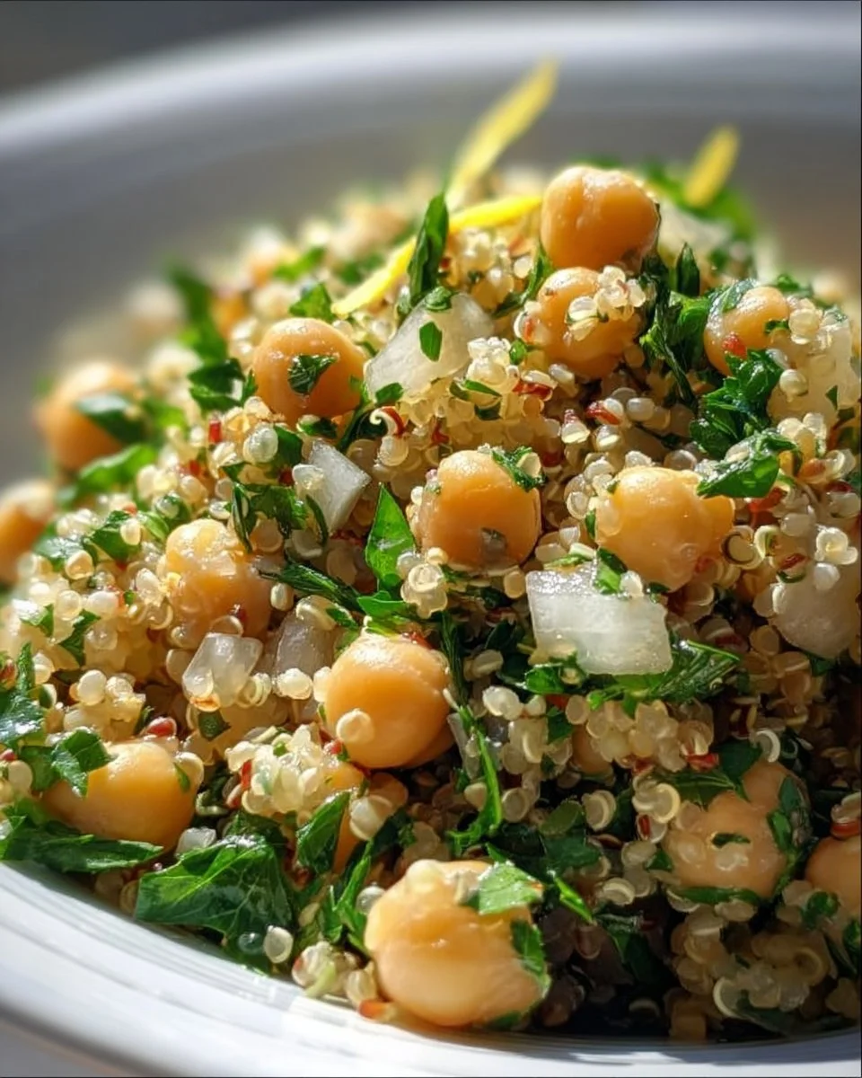Lemon Herb Quinoa with Chickpeas