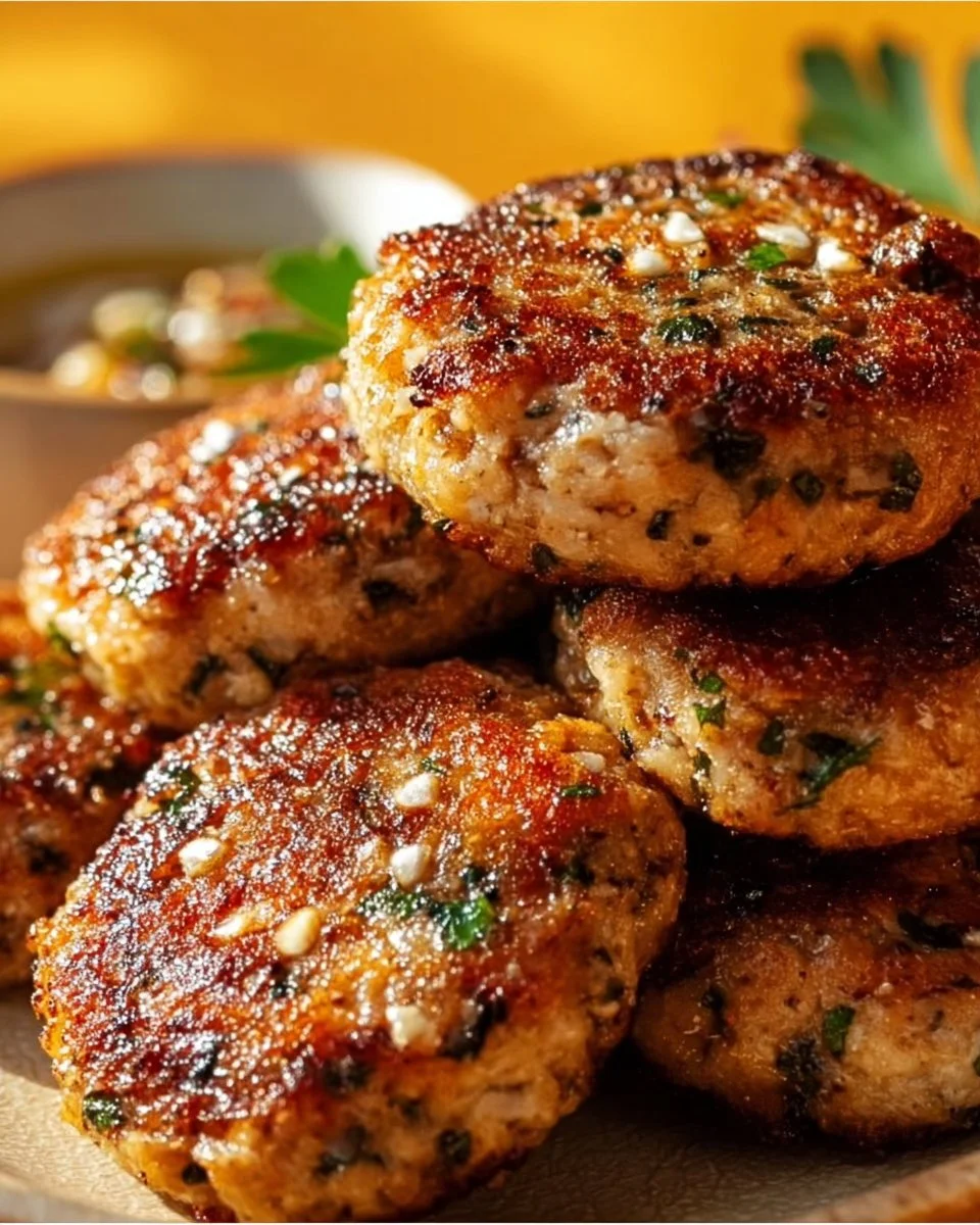 Mediterranean Chicken Patties