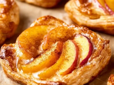 Mini Peach and Cream Cheese Tarts