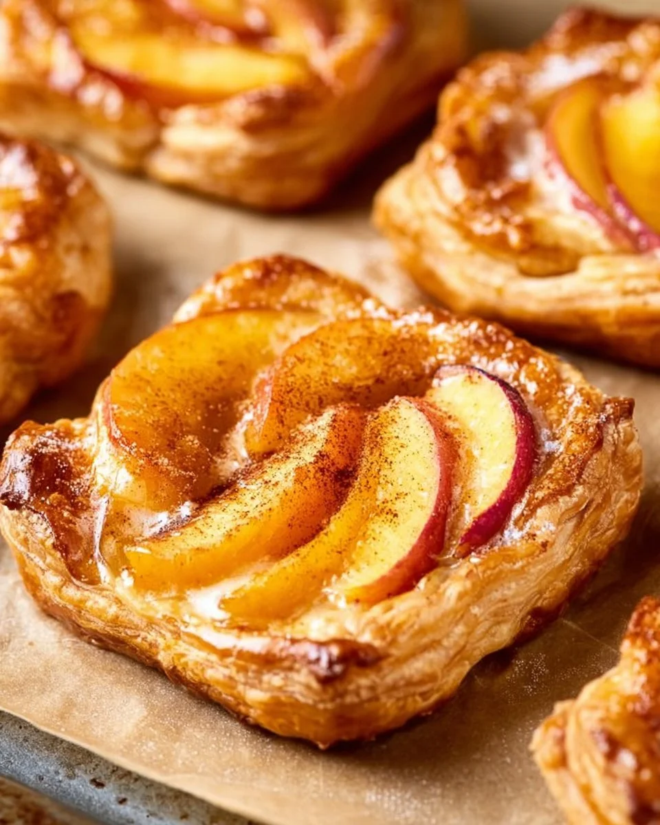 Mini Peach and Cream Cheese Tarts