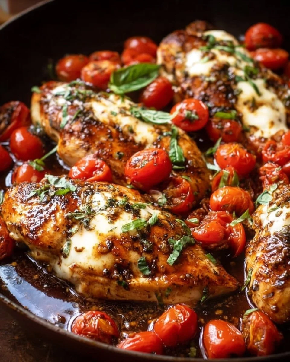 One-Pan Juicy Chicken in Balsamic Sauce