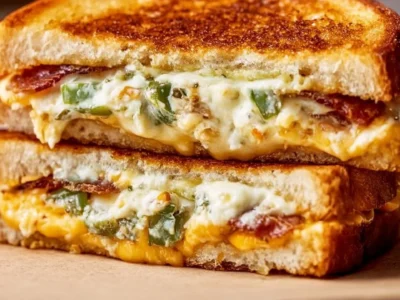 Roasted Jalapeno Popper Grilled Cheese