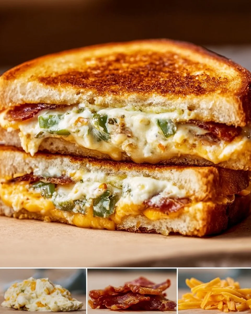 Roasted Jalapeno Popper Grilled Cheese