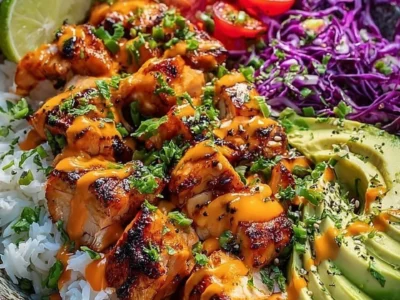 Spicy Maple Chicken and Coconut Rice