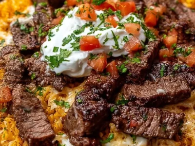 Steak Cheese Rice