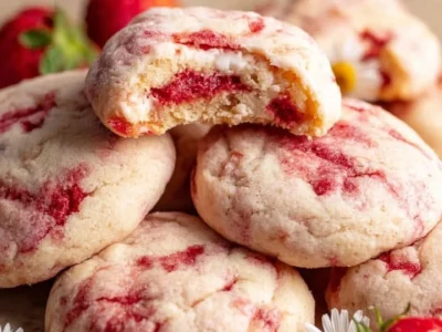 Strawberry Cheesecake Cookies