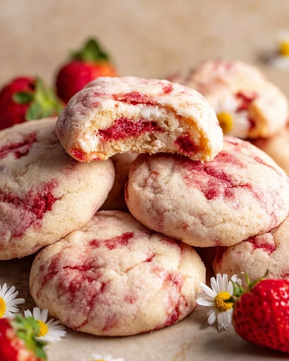 Strawberry Cheesecake Cookies