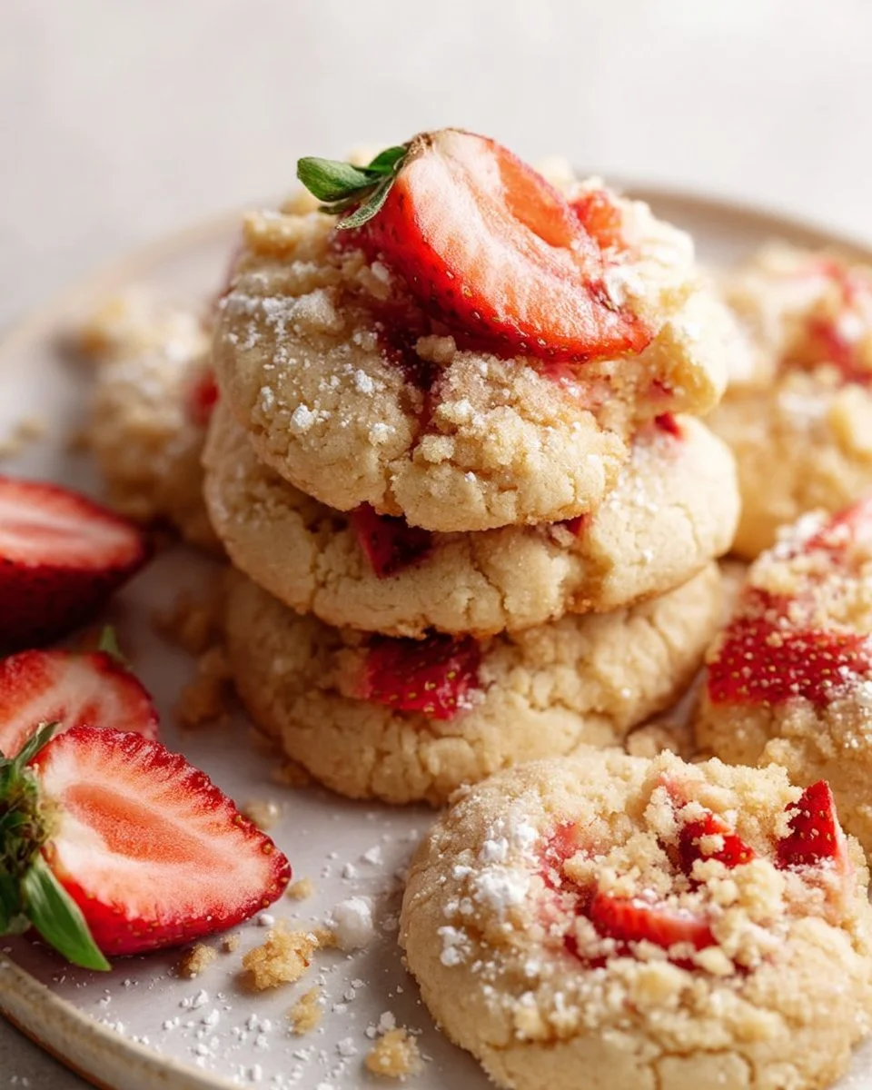 Strawberry Shortcake Cookies