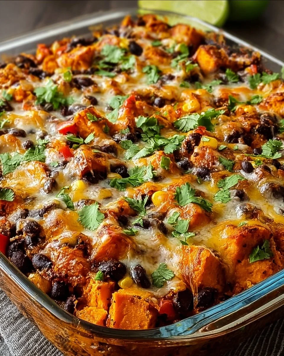 Sweet Potato and Black Bean Casserole