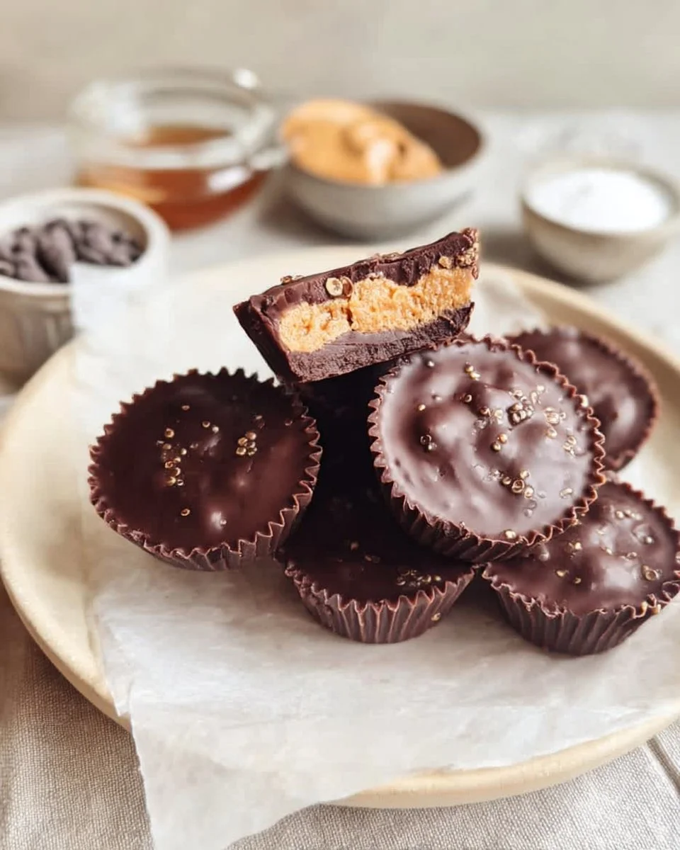 Vegan Quinoa Crunch Peanut Butter Cups
