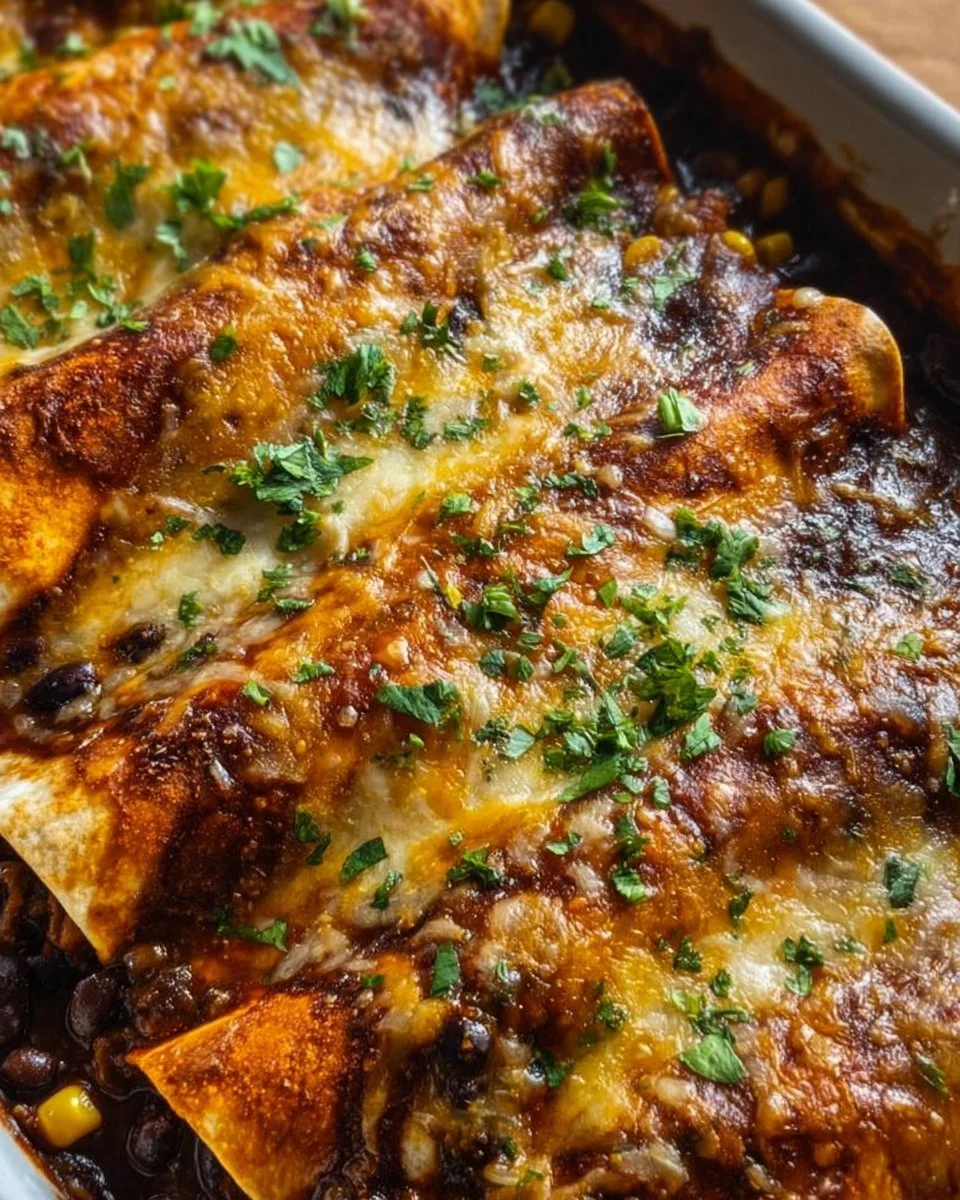 Vegetarian Black Bean Enchiladas