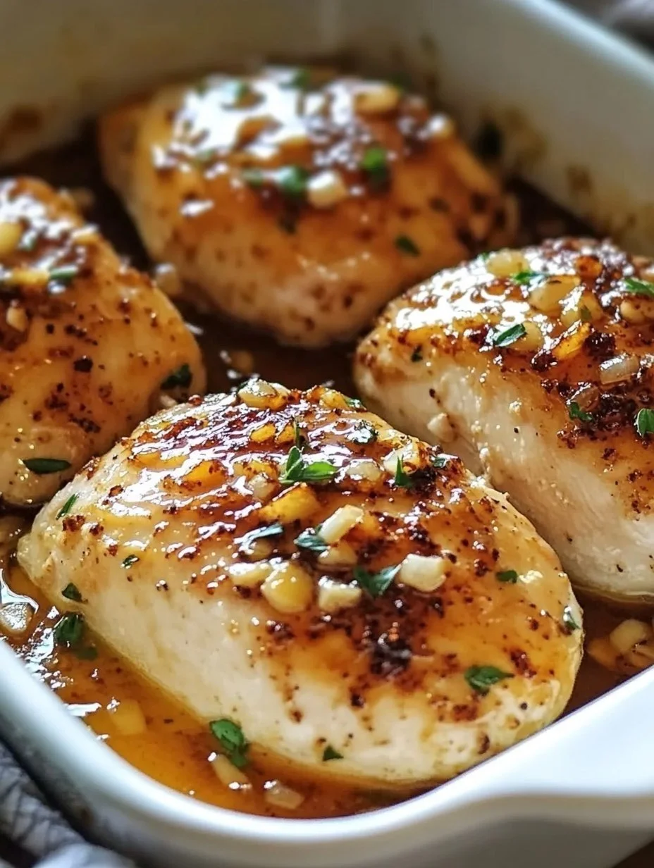 Baked Garlic Brown Sugar Chicken