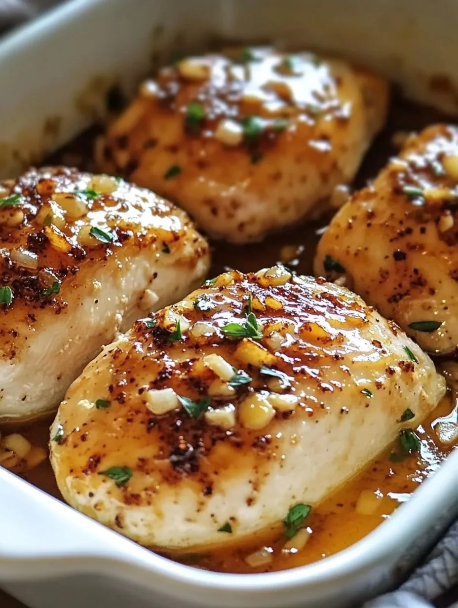 Baked Garlic Brown Sugar Chicken