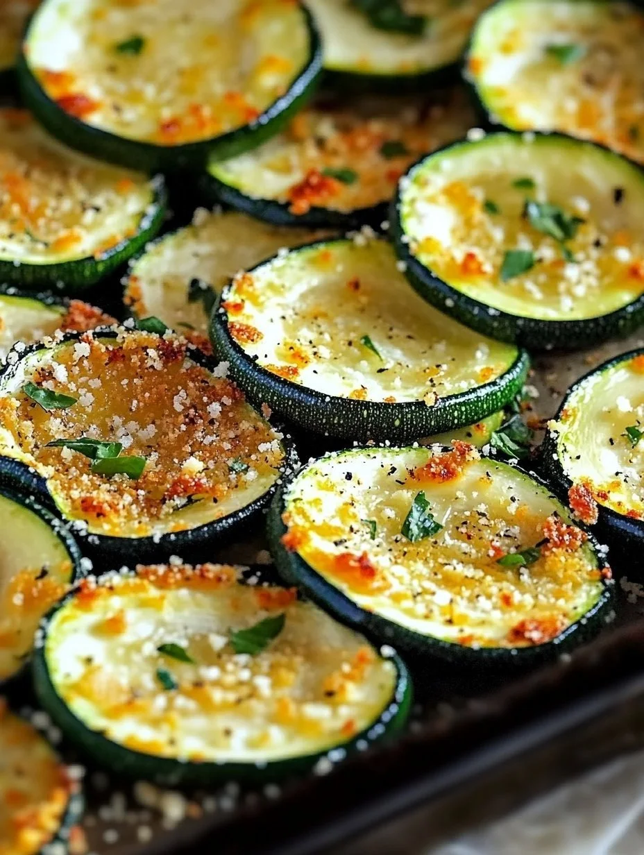 Baked Garlic Parmesan Zucchini Chips