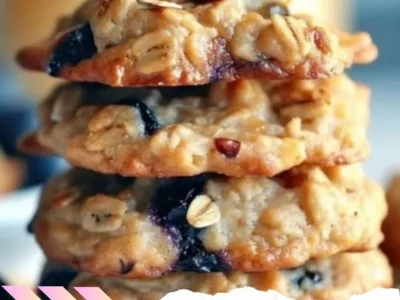 Banana Blueberry Oatmeal Breakfast Cookies