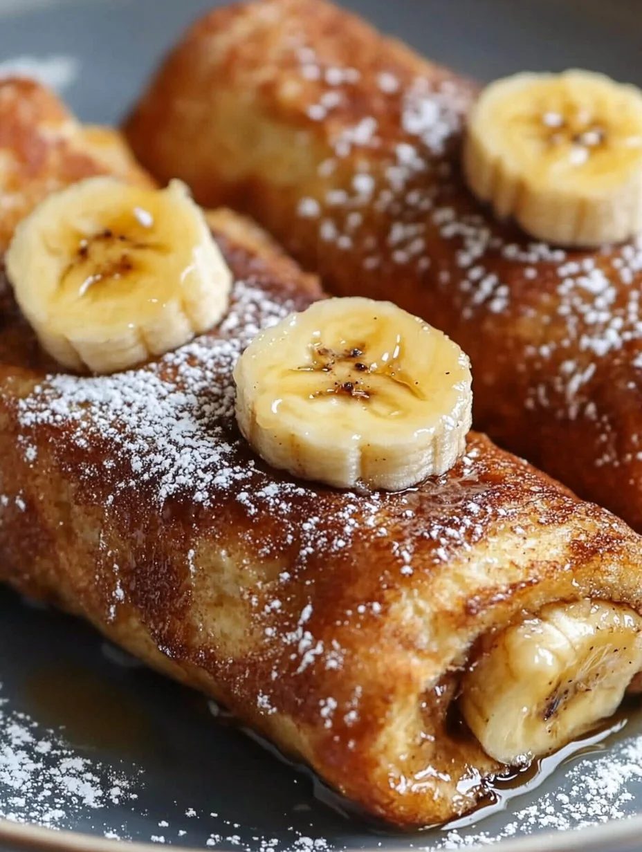 Banana French Toast Roll-Ups