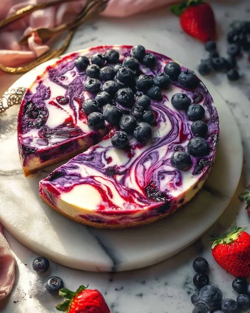 Berry Swirl Cheesecake