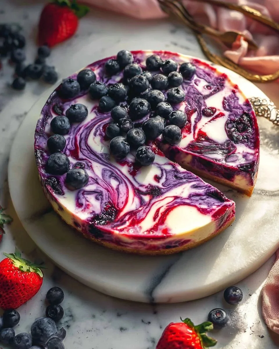 Berry Swirl Cheesecake