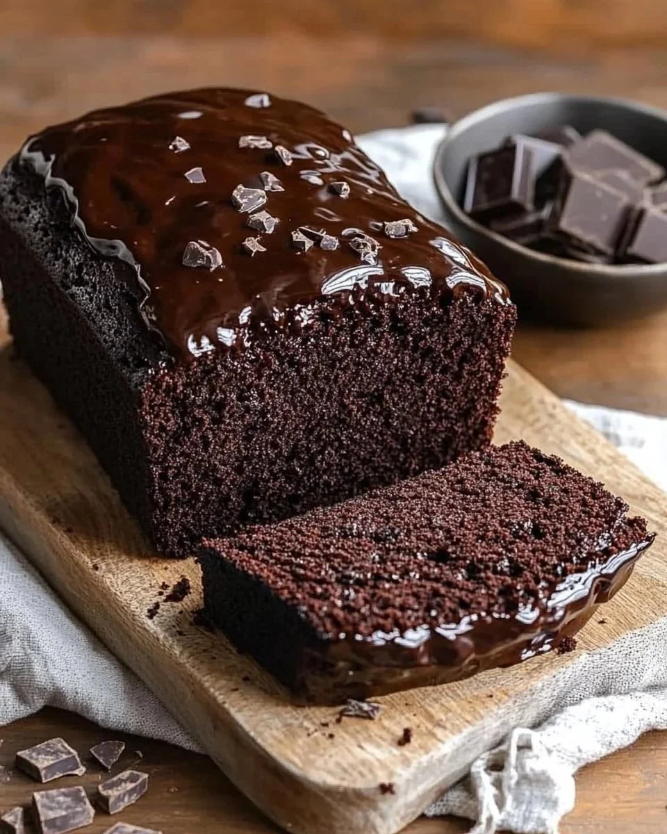 Black Cocoa Loaf Cake