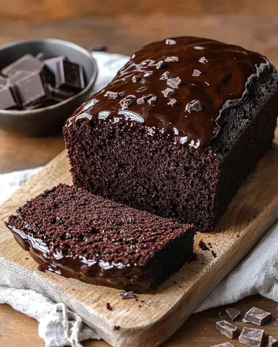 Black Cocoa Loaf Cake