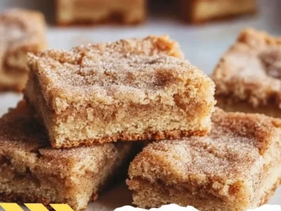 Chewy Snickerdoodle Cookie Bars
