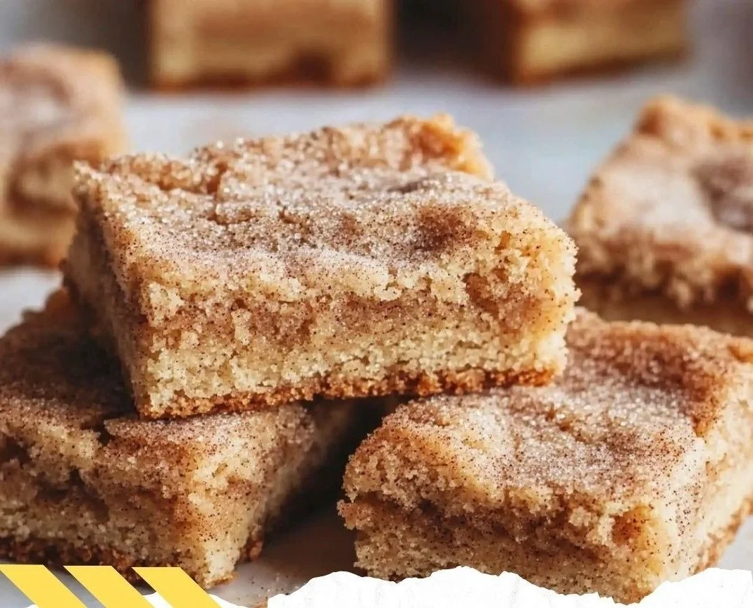 Chewy Snickerdoodle Cookie Bars