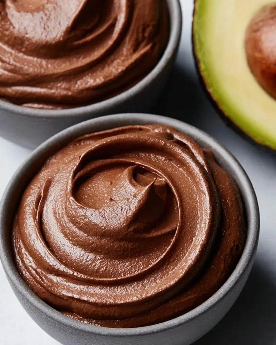 Chocolate Mousse with Avocado and Banana