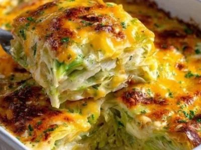 Creamy Cheesy Cabbage Casserole