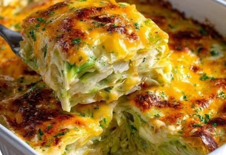 Creamy Cheesy Cabbage Casserole