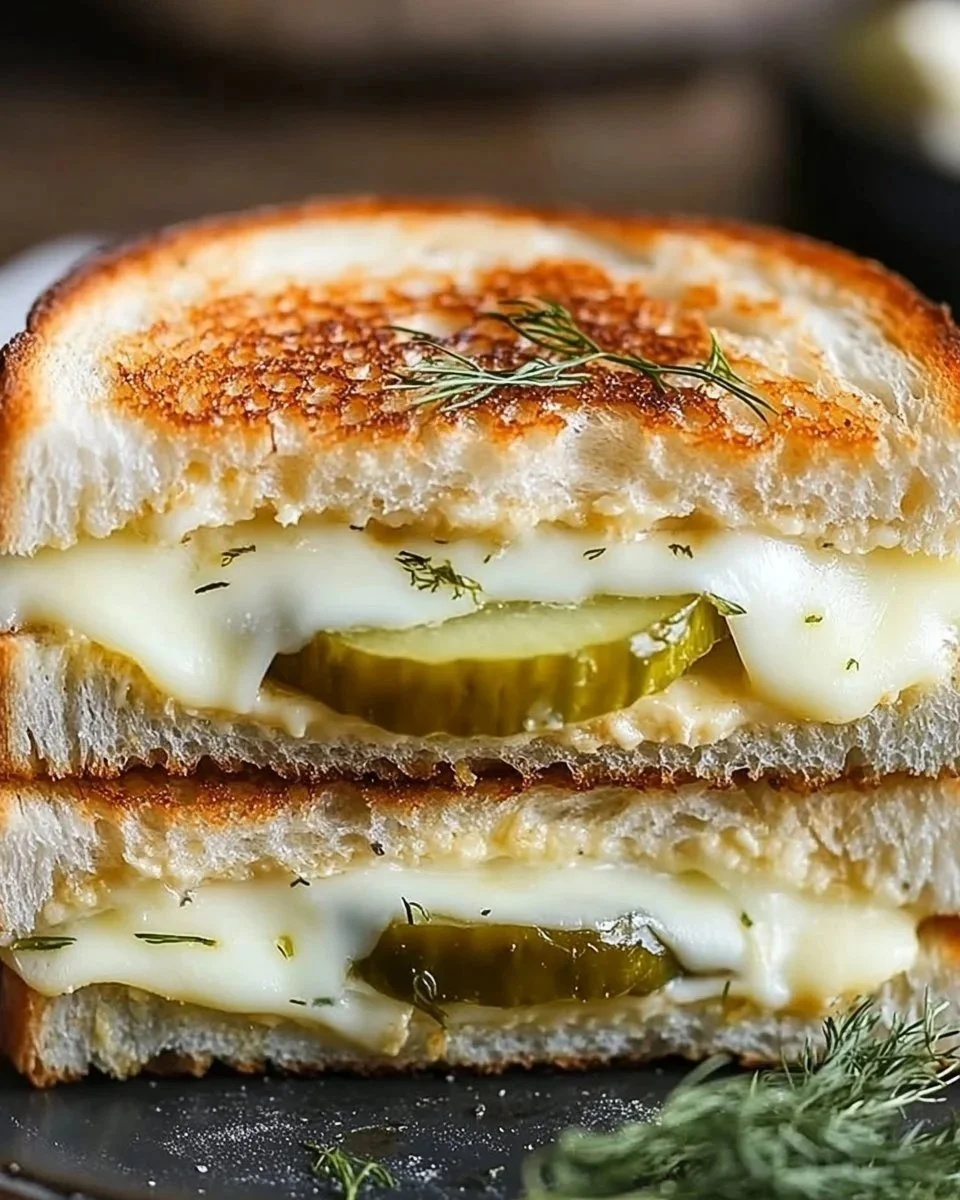 Dill Pickle Grilled Cheese