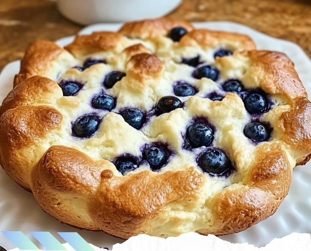 Fluffy Cottage Cheese Blueberry Cloud Bread