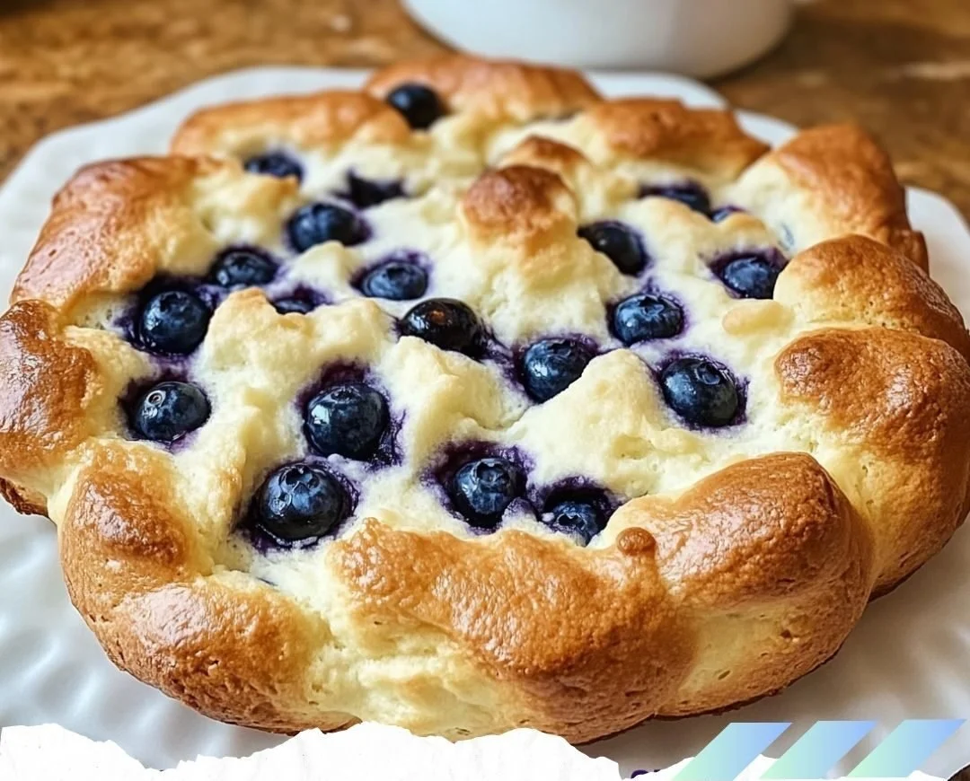 Fluffy Cottage Cheese Blueberry Cloud Bread