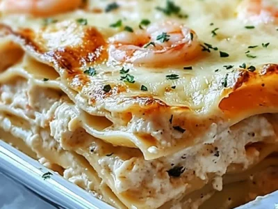 Garlic Butter Shrimp Scampi Lasagna
