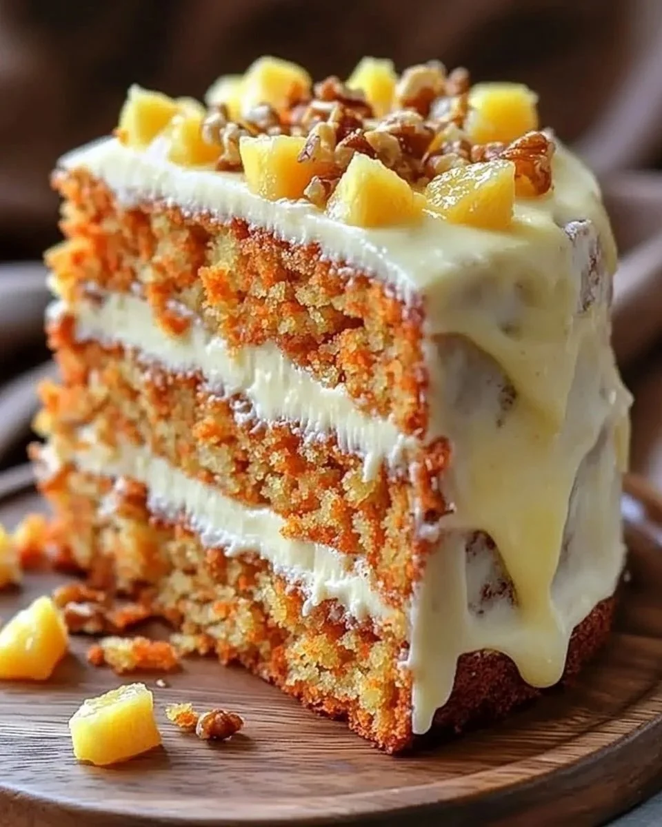 Hawaiian Carrot Pineapple Cake